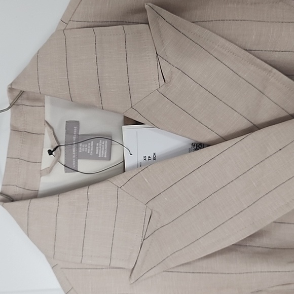 H&M Blazer Dress, Cream, Black Striped, XS, NWT - Picture 3 of 4